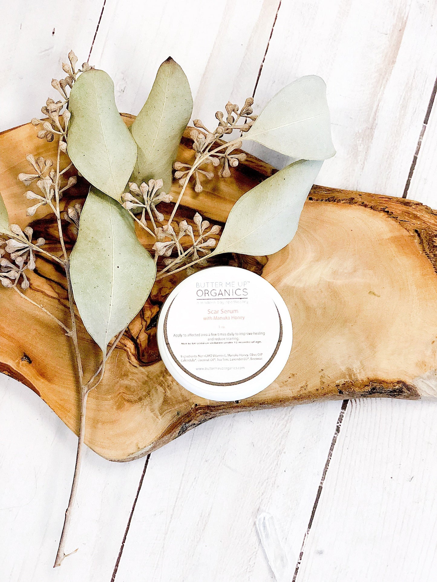 Scar Serum With Manuka Honey And Vitamin E For Scar Healing And Skin Regeneration Butter Me Up Organics