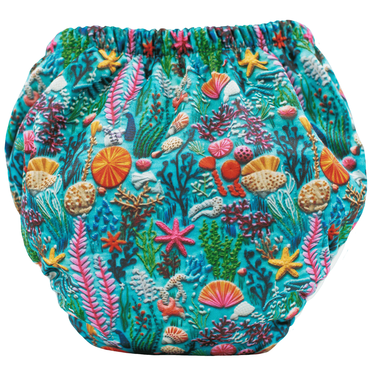Sea Embroidery Training Pants with Bamboo Lining for Potty Training Leak Prevention Texas Tushies
