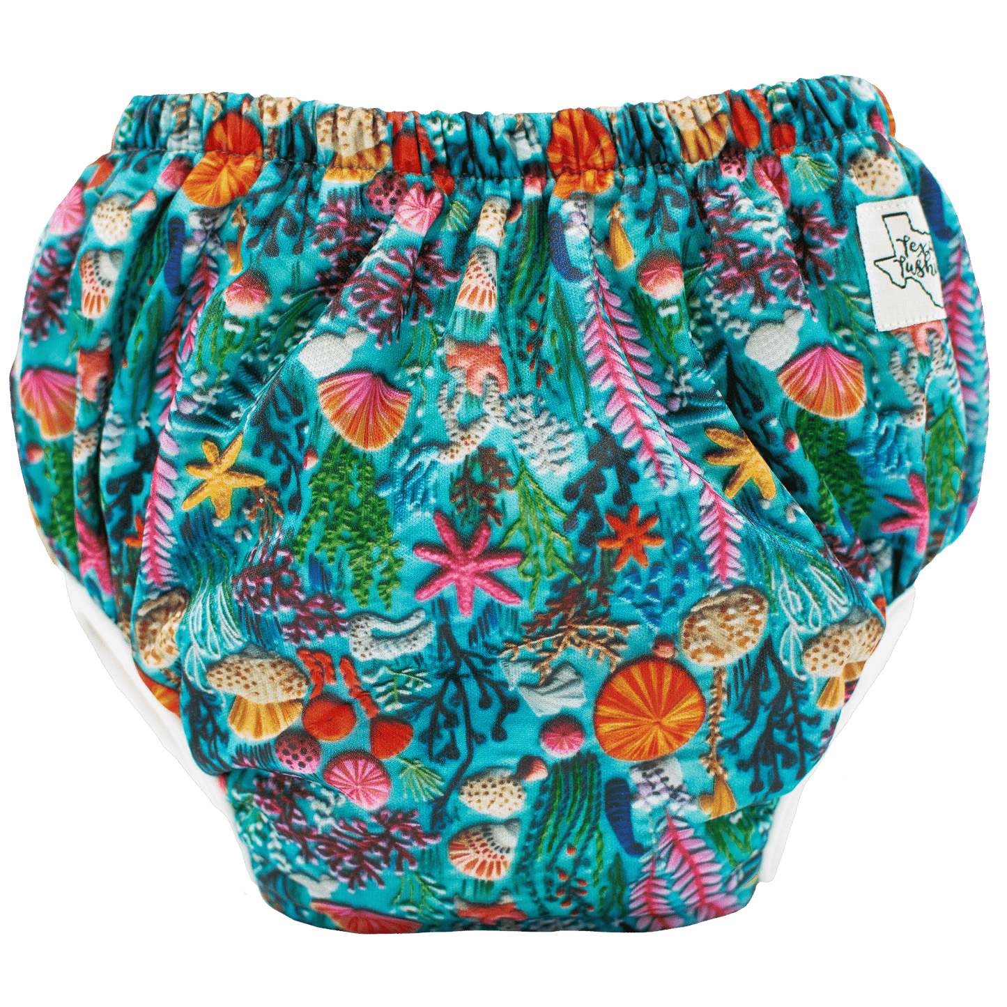 Sea Embroidery Training Pants with Bamboo Lining for Potty Training Leak Prevention Texas Tushies