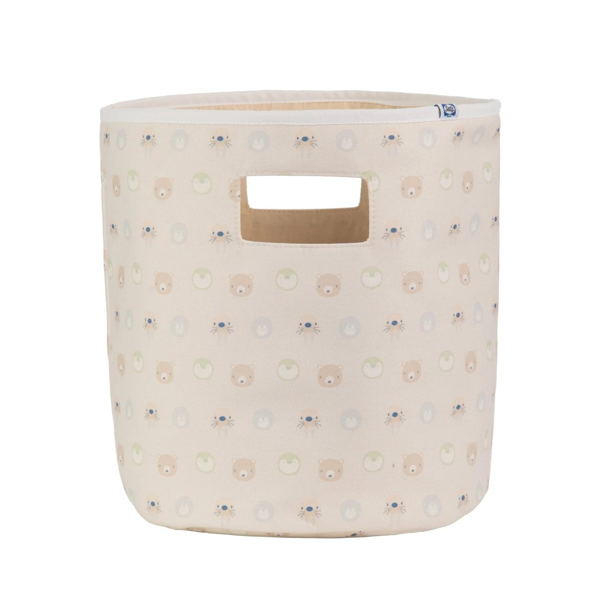 Sealy Baby Soft Storage Bag Beige Animal Faces.