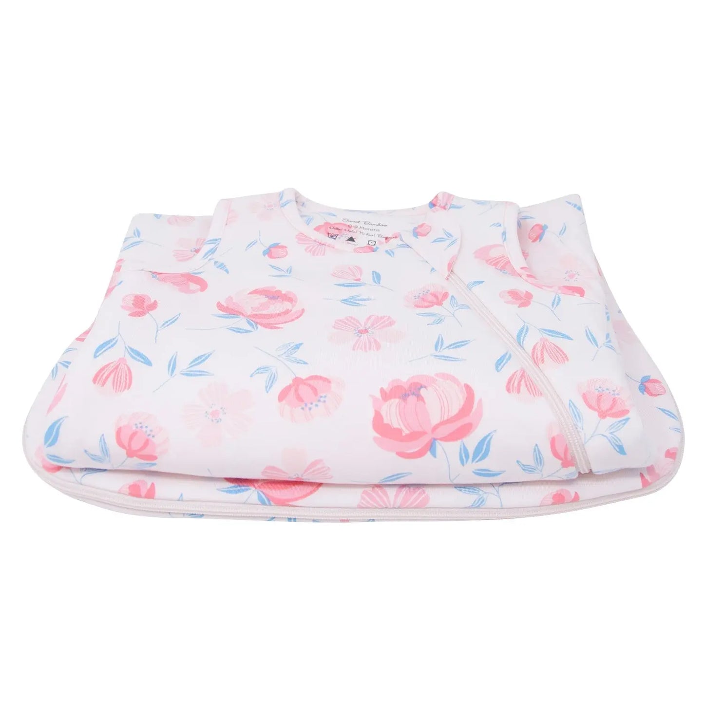 1.5 Tog Sleep Sack for Infants with 2 Way J Zipper and Quilted Lining for 0 to 9 Months Sweet Bamboo