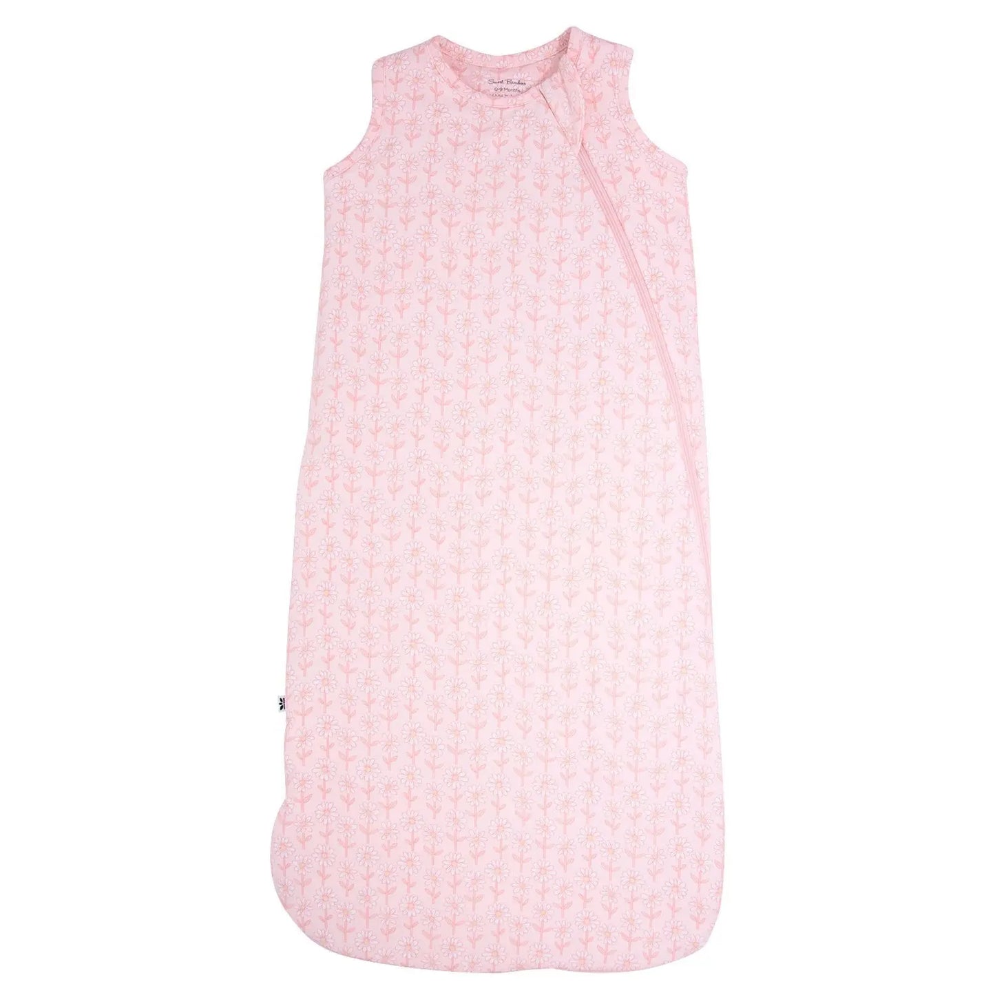 1.5 Tog Sleep Sack for Infants with 2 Way J Zipper and Quilted Lining Size 0 to 9 Months Sweet Bamboo