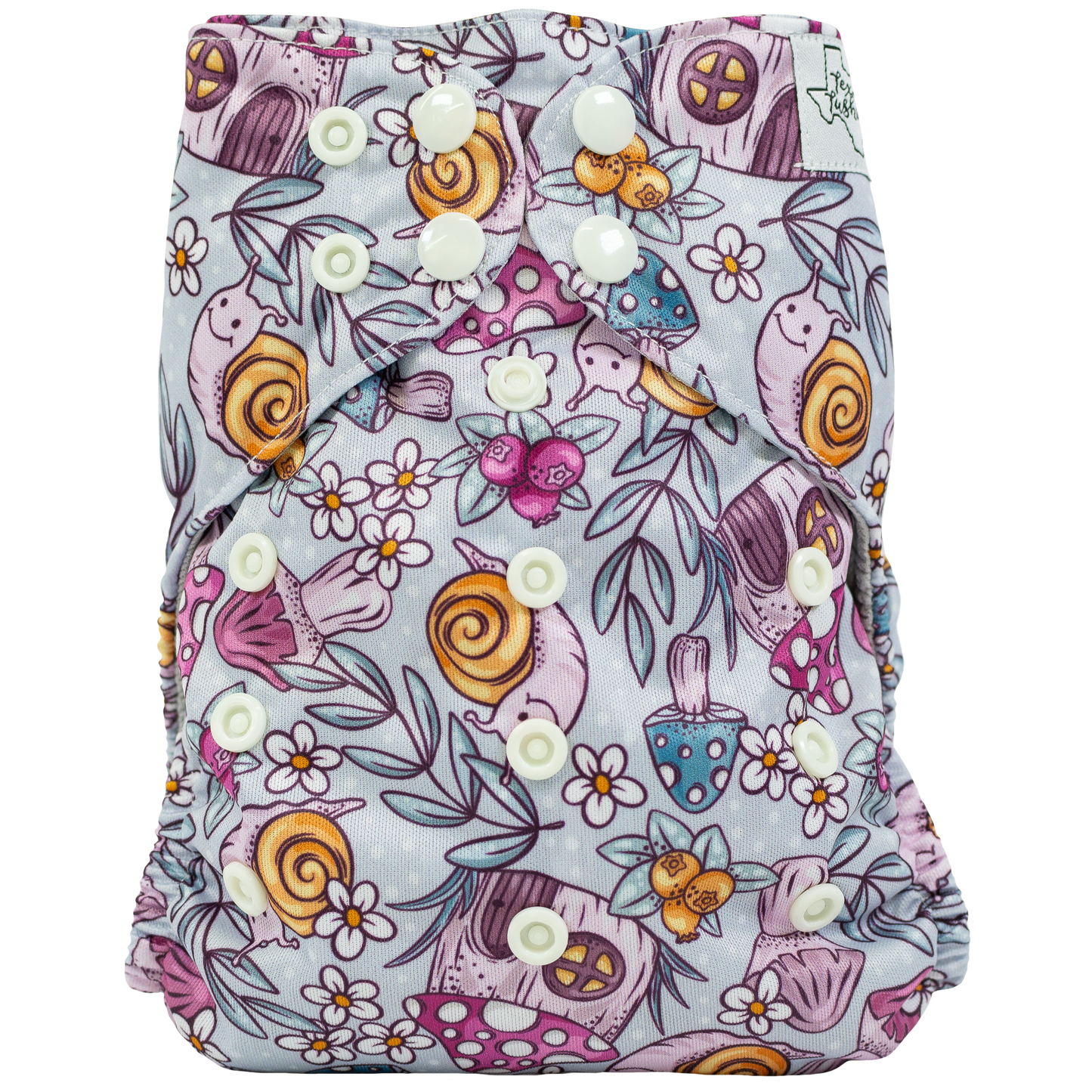 Slim Fit All In One Cloth Diaper For Babies 8 To 40 Pounds Texas Tushies