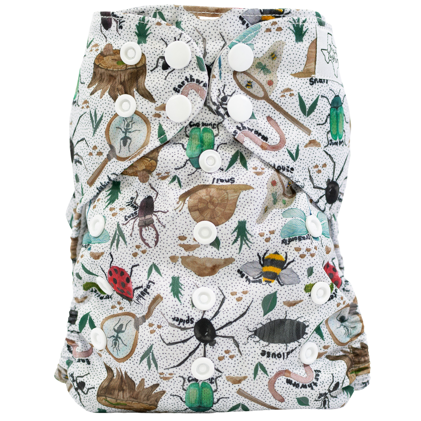Slim Fit All In One Cloth Diaper For Babies 8 To 40 Pounds Texas Tushies