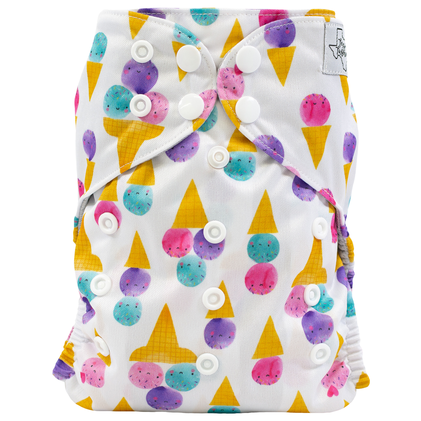 Slim Fit All In One Cloth Diaper For Babies 8 To 40 Pounds Texas Tushies