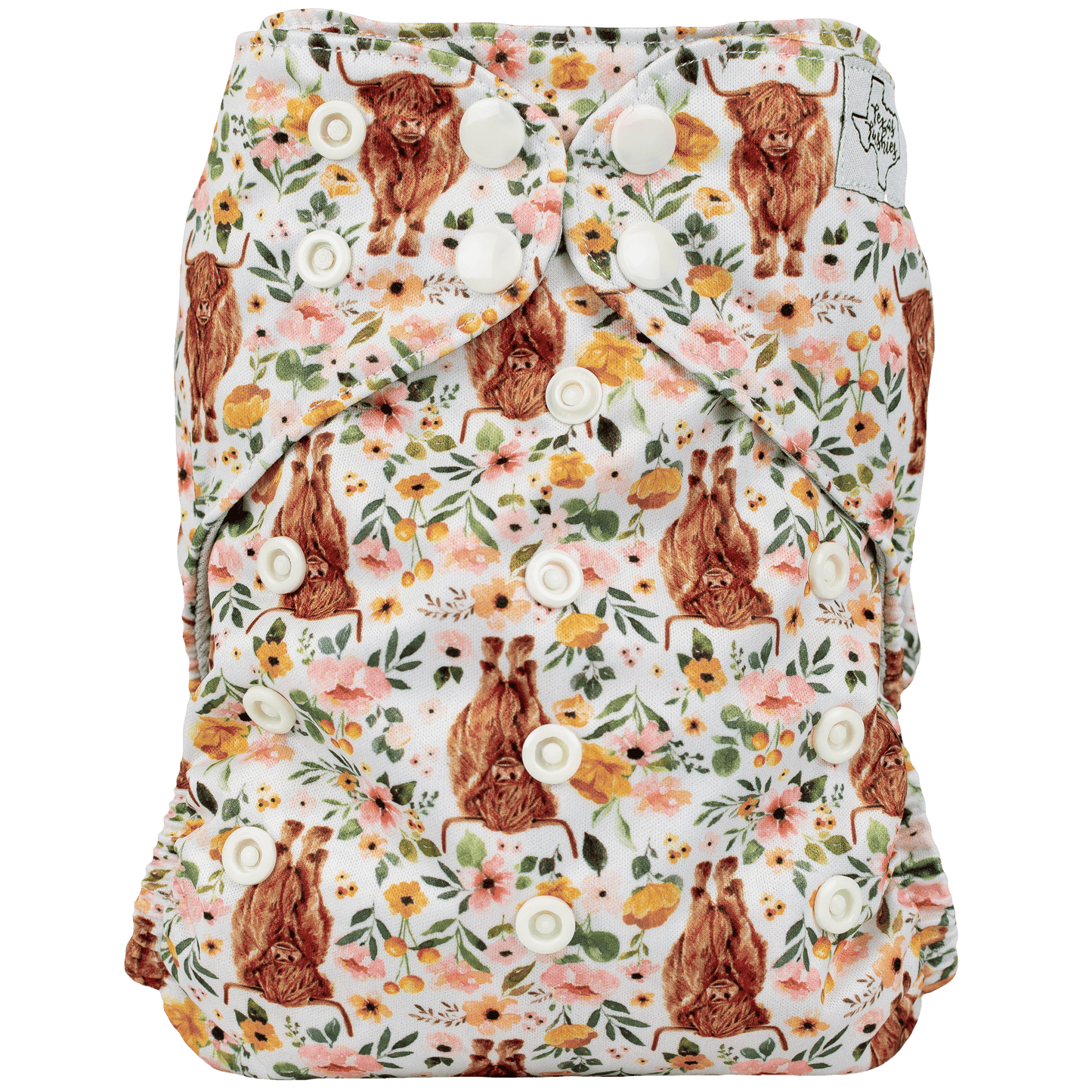 Slim Fit All In One Cloth Diaper For Babies 8 To 40 Pounds Texas Tushies