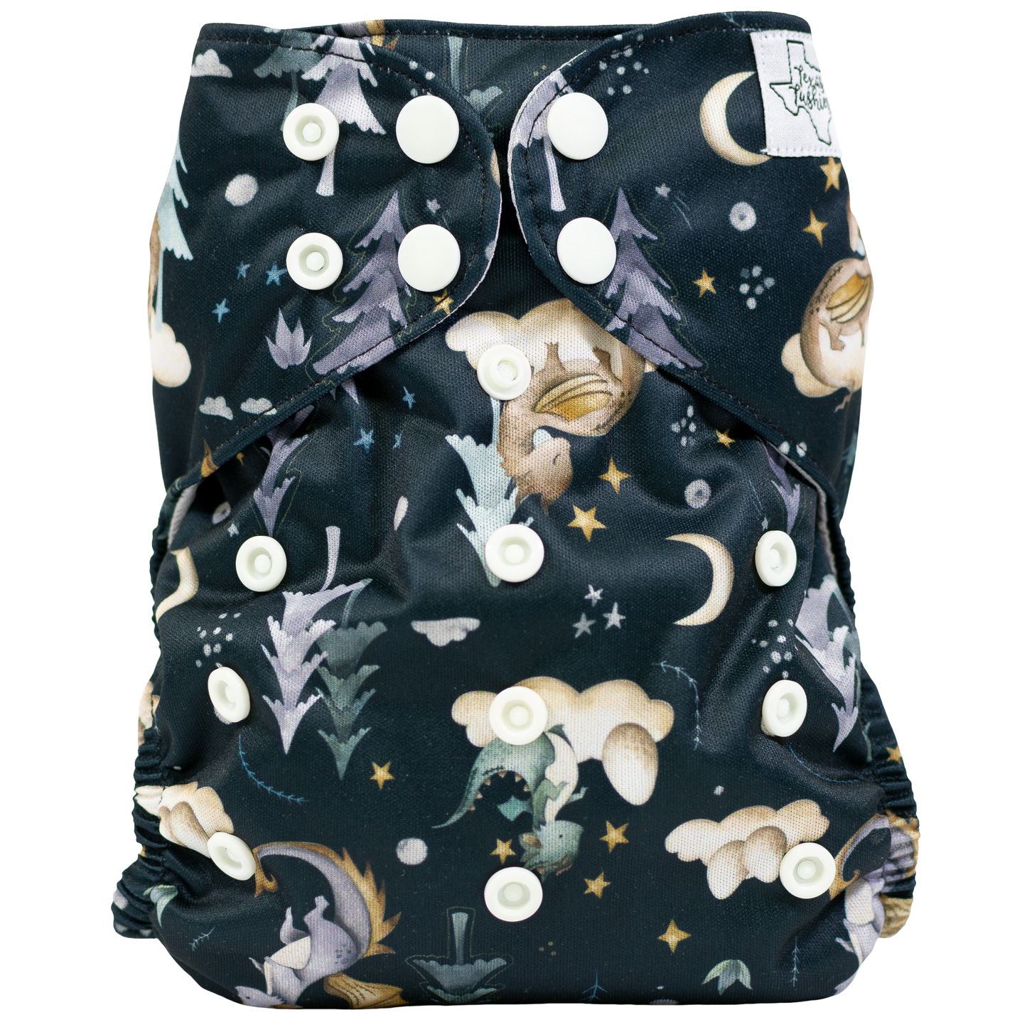 Slim Fit All In One Cloth Diaper For Babies 8 To 40 Pounds Texas Tushies