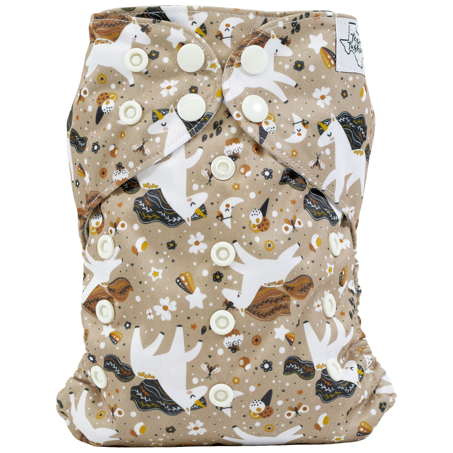 Slim Fit All In One Cloth Diaper For Babies 8 To 40 Pounds Texas Tushies