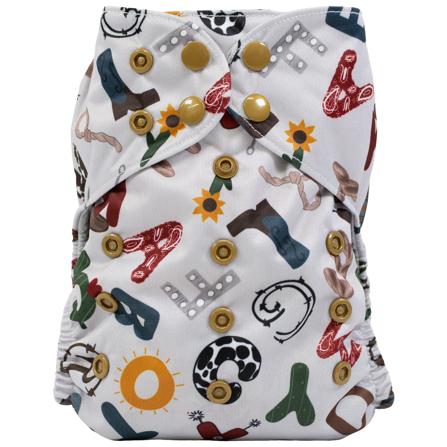 Slim Fit All In One Cloth Diaper For Babies 8 To 40 Pounds Texas Tushies