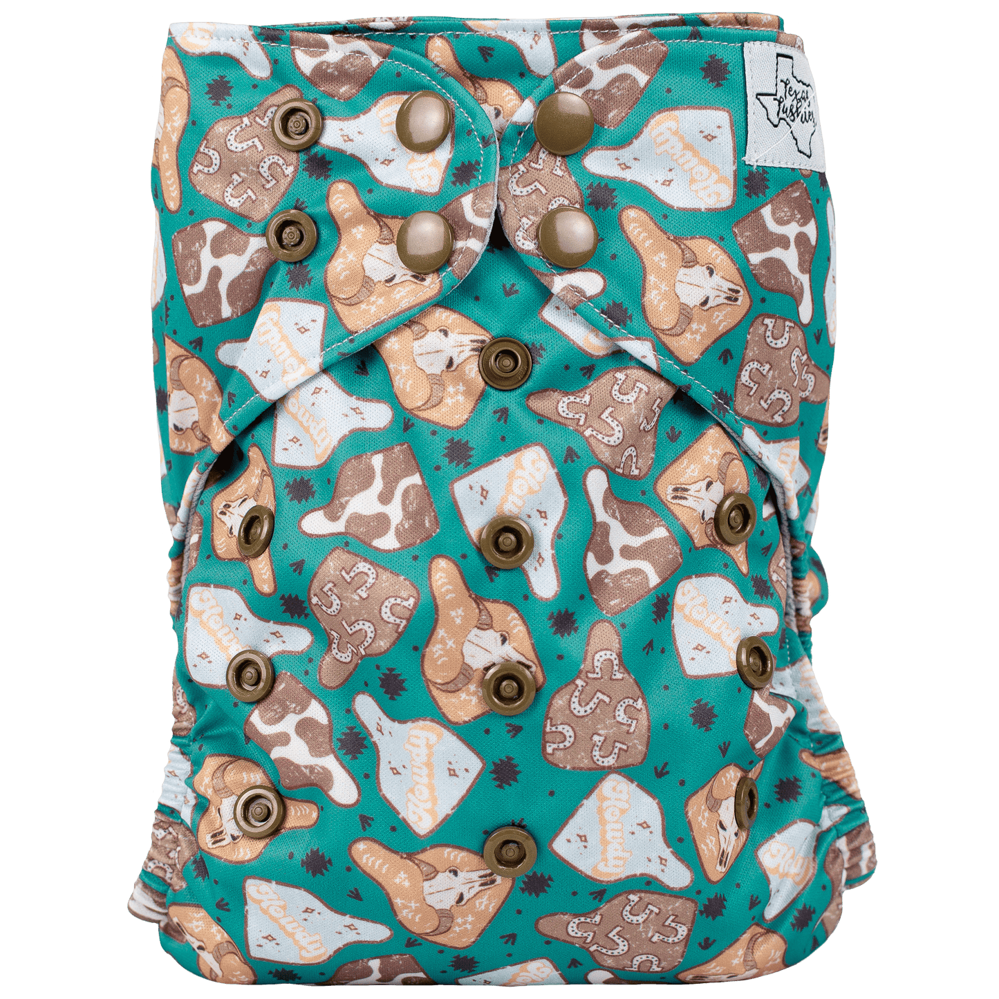 Slim Fit Pocket Cloth Diaper for Babies 8 to 40 Pounds Texas Tushies
