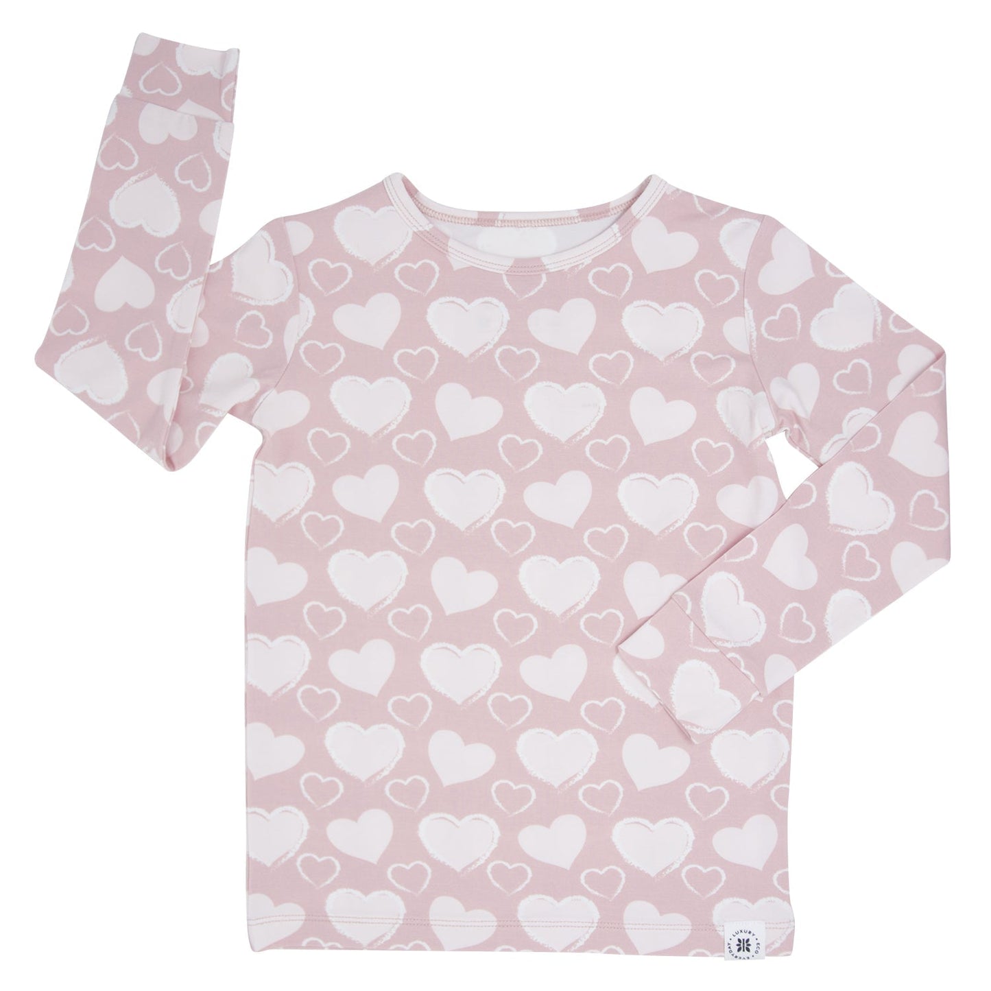 Sweet Bamboo So Much Love Big Kid Pajama Set Cozy Sleepwear Sweet Bamboo Everetts Place: Online Boutique