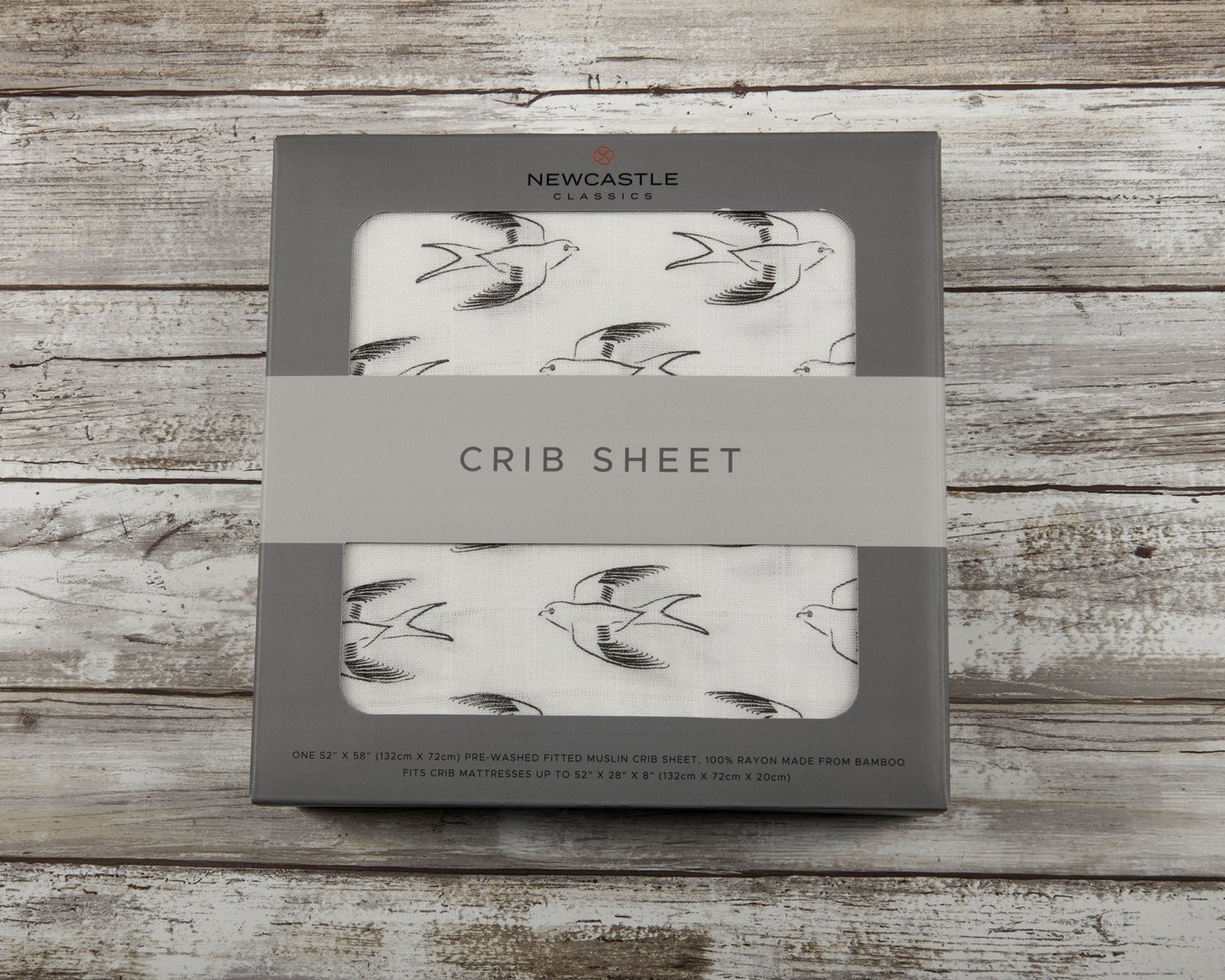 Sparrows Cotton Muslin Crib Sheet Soft Breathable Comfy Fits Standard Mattresses 28x52 Inches Newcastle Classics