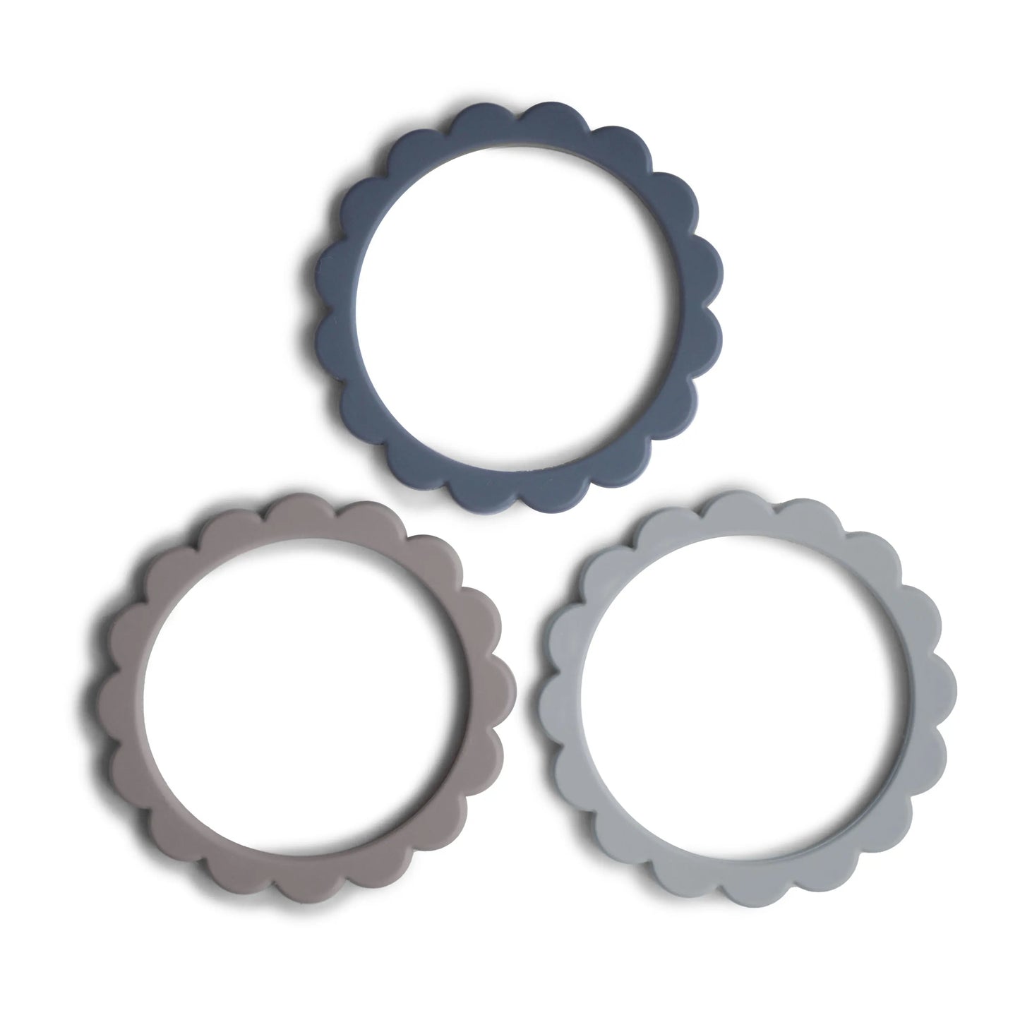Flower Teether Bracelet for Babies - Non-Toxic Food Grade Silicone Soothing Grip Mushie