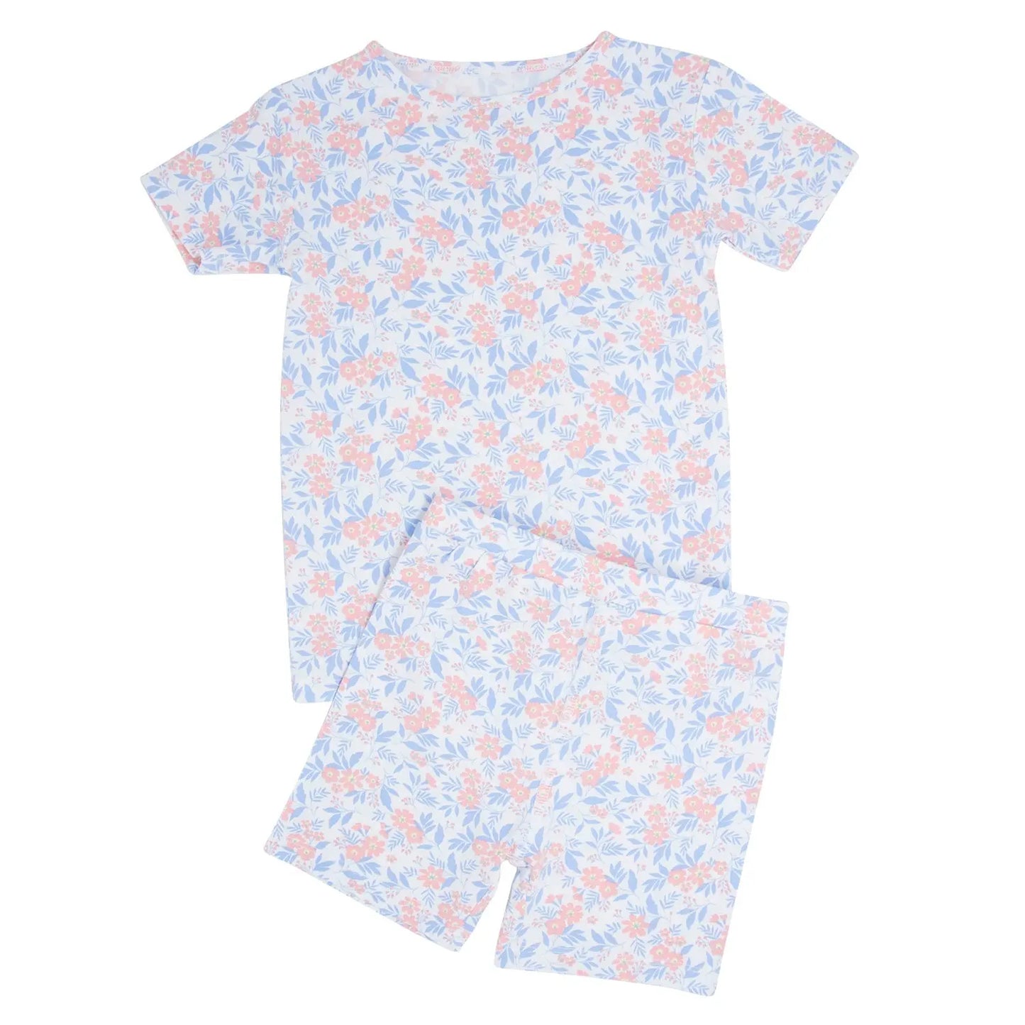 Summer Pajamas for Kids Two Piece Short Set Lightweight Silky Comfort Sweet Bamboo