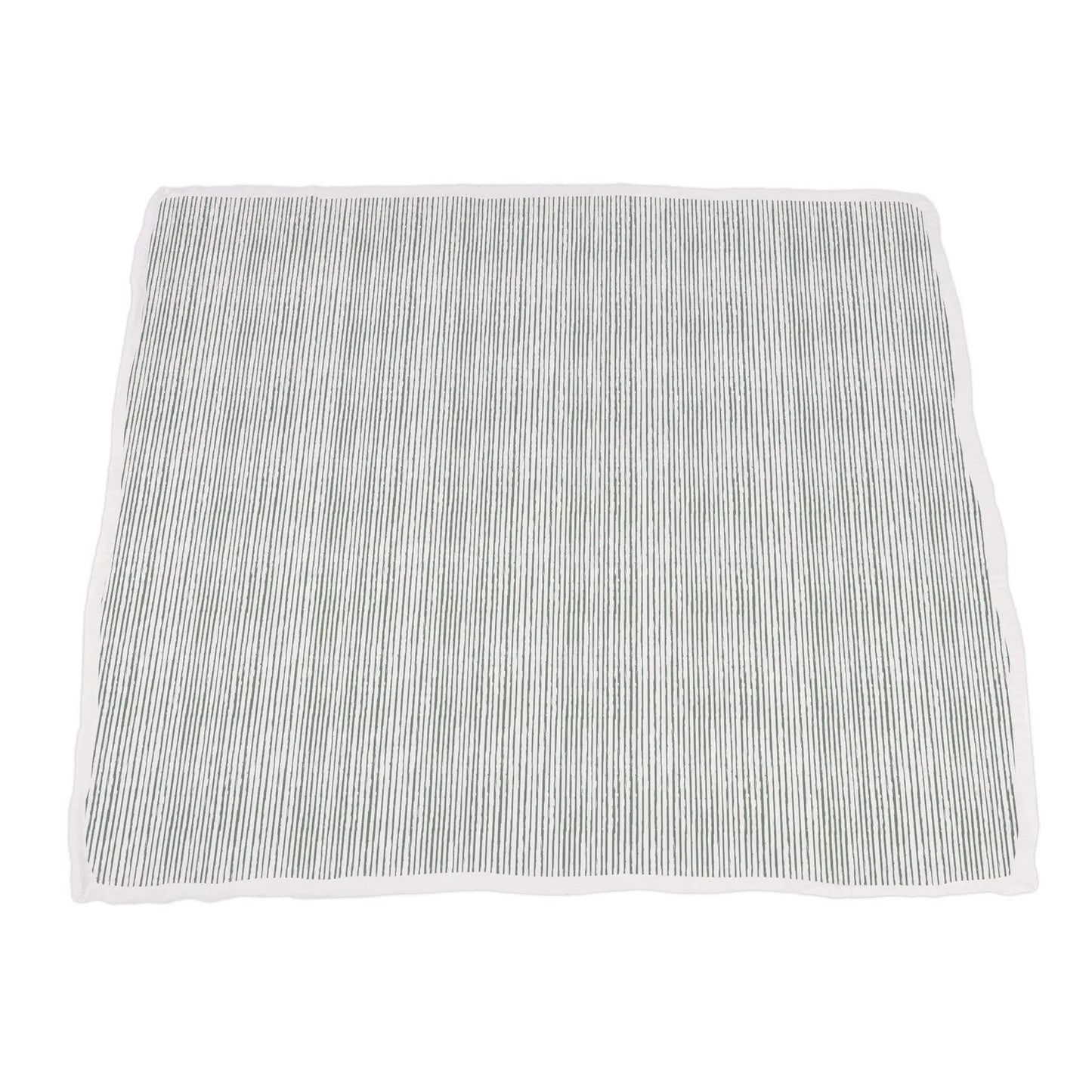 Sunflower Farm And Sage Green Stripe Newcastle Blanket For Kids 100 Percent Natural Bamboo Muslin 47 Inch X 47 Inch Newcastle Classics