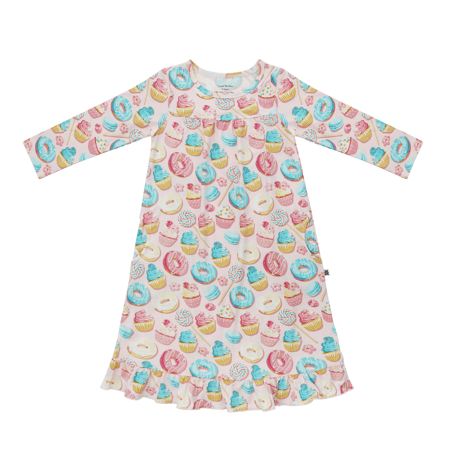 Sweet Tooth Boho Dress For Girls With Pockets And Ruffles Sweet Bamboo Everetts Place: Online Boutique