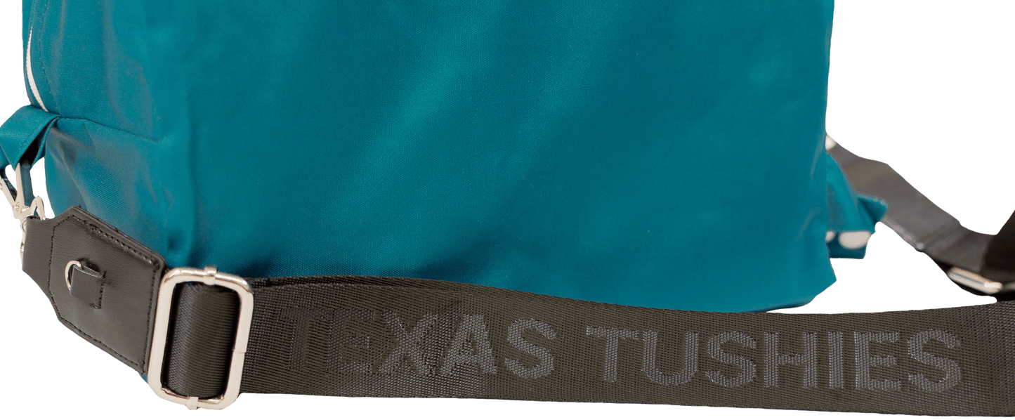 Texas Tushies Exclusive Pod And Bag Strap Adjustable Black Heavy Duty Woven Material Texas Tushies