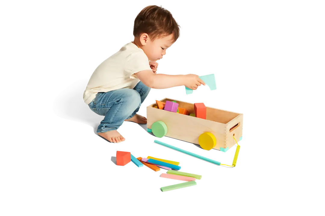 The Block Set Heirloom Quality Wooden Building Blocks for Skill Development.