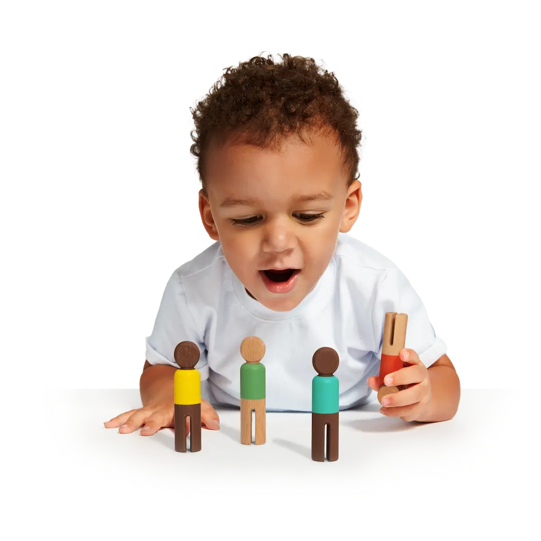 The Block Set Heirloom Quality Wooden Building Blocks for Skill Development.