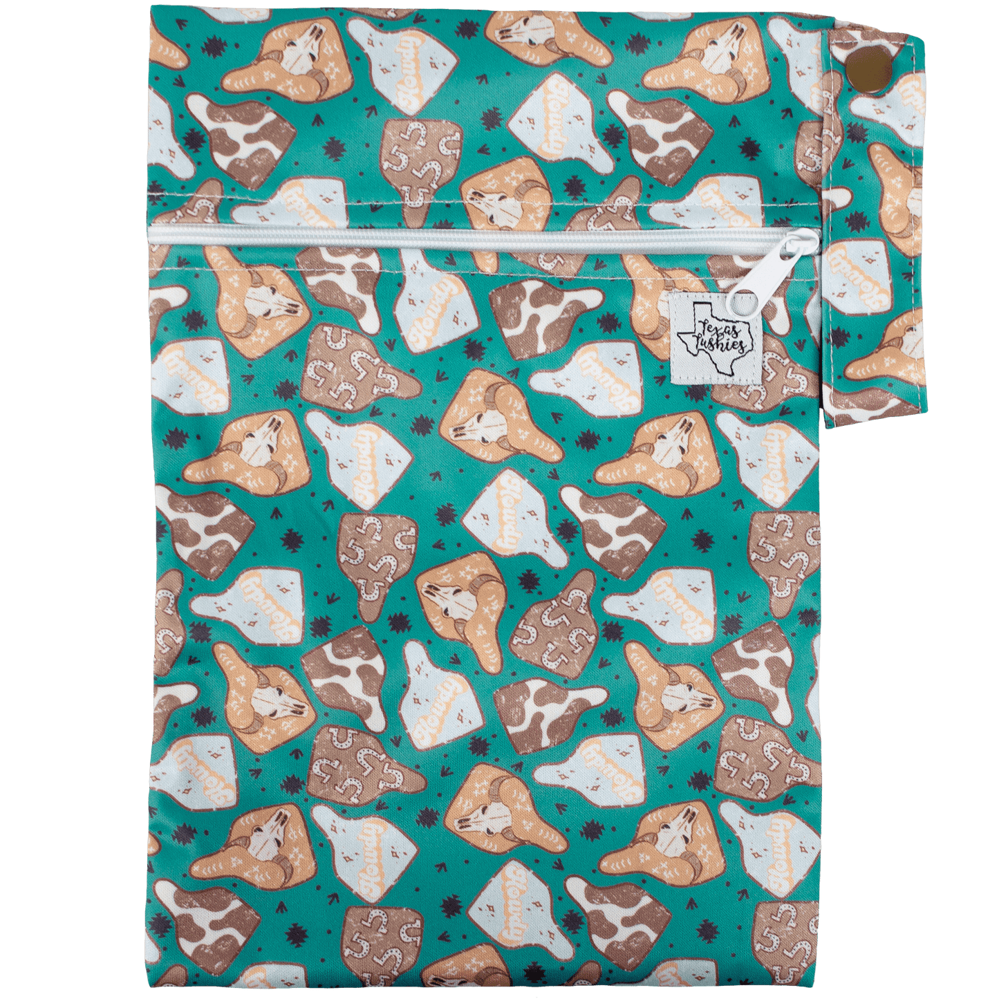 The Quick Trip Wet Dry Bag 10 Inches by 7 Inches Ideal for Cloth Diapers Texas Tushies