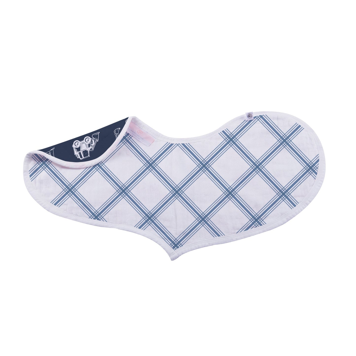 Things That Go Heart Bibs 2 Pack Soft Cotton Muslin Absorbent Bibs for Feeding and Teething Newcastle Classics