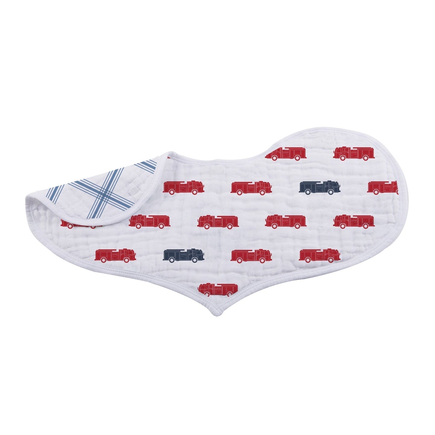 Things That Go Heart Bibs 2 Pack Soft Cotton Muslin Absorbent Bibs for Feeding and Teething Newcastle Classics