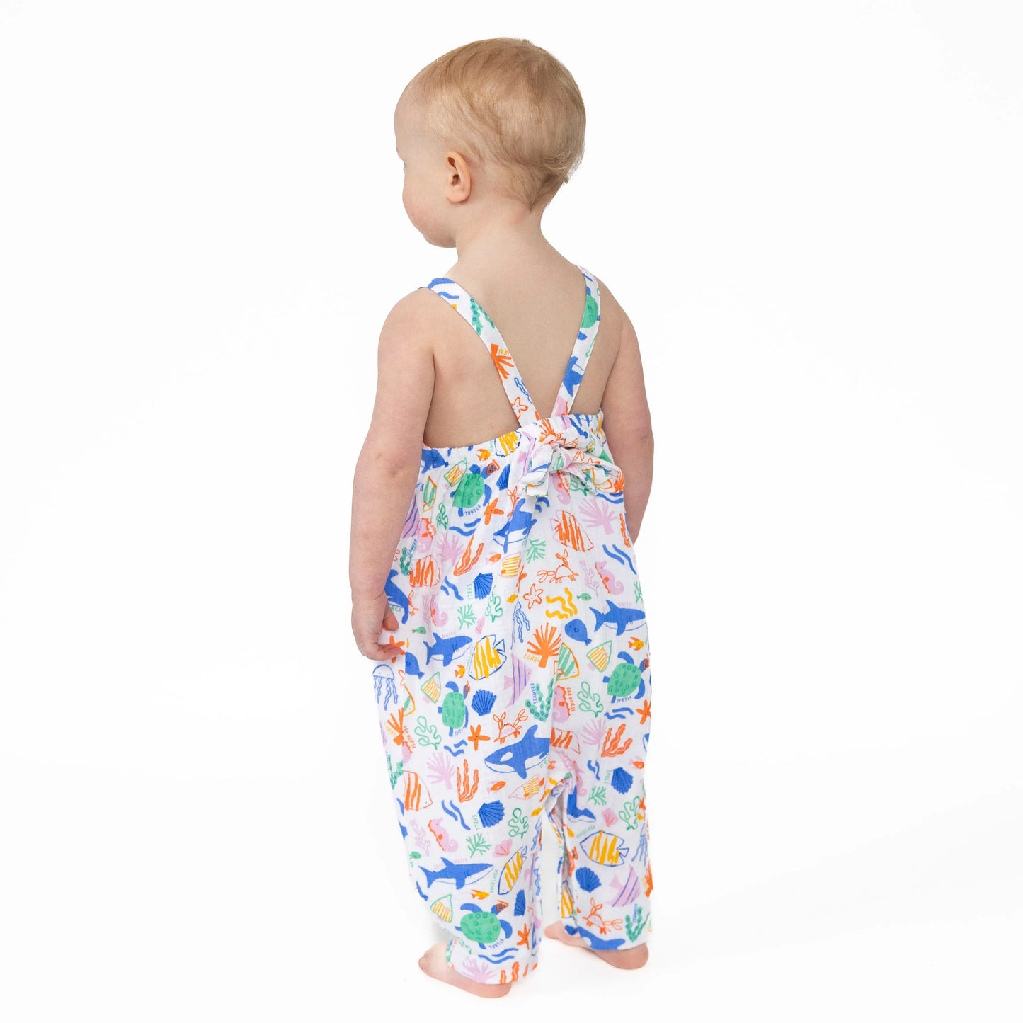 Tie Back Romper - Colorful Reef Angel Dear