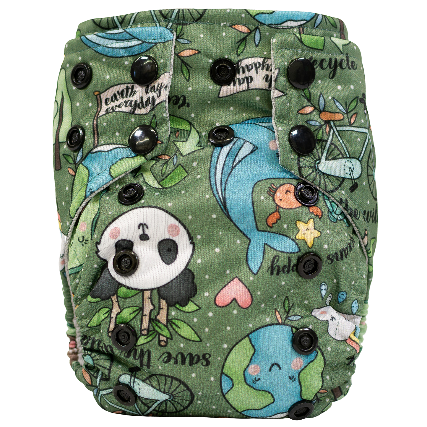 Tiny Tushies Newborn AIO Cloth Diaper with Pocket Opening for Babies 5 to 20 Pounds Texas Tushies