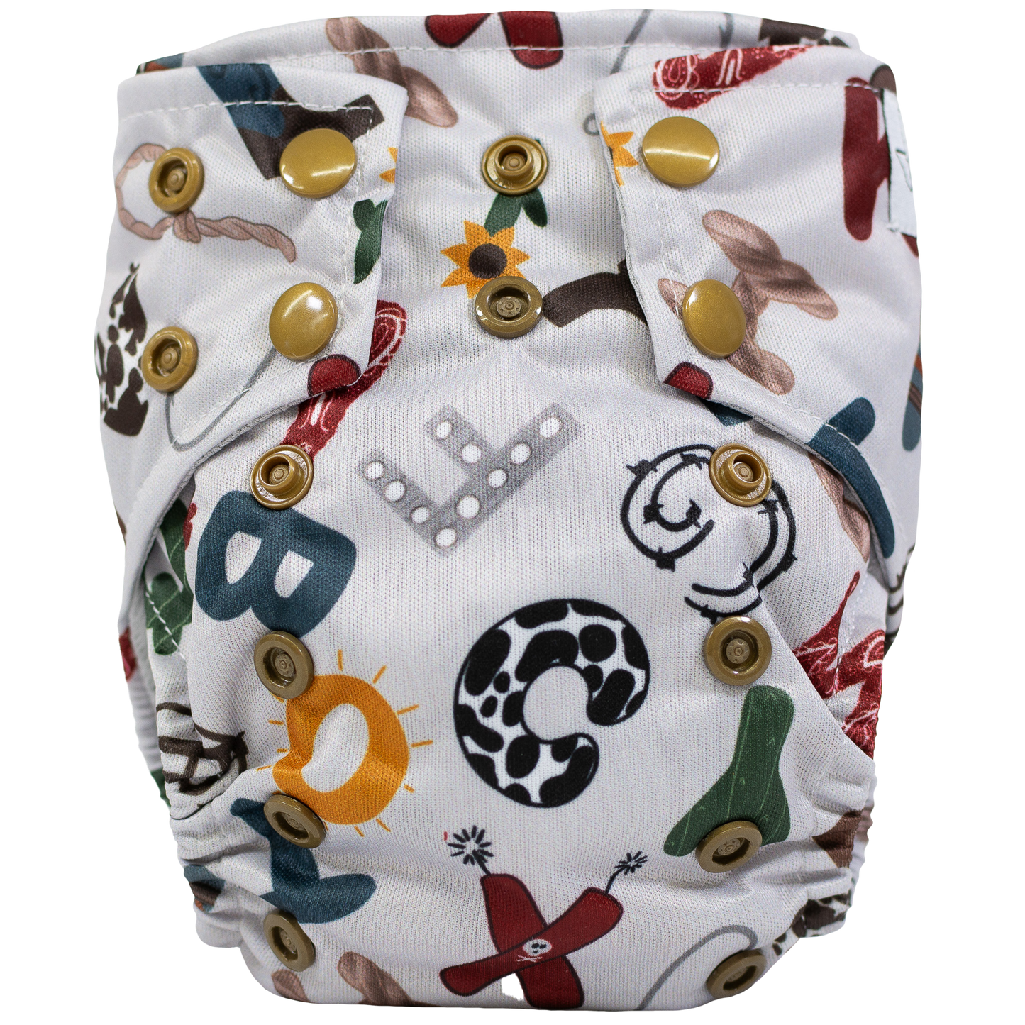 Tiny Tushies Newborn AIO Cloth Diaper with Pocket Opening for Babies 5 to 20 Pounds Texas Tushies