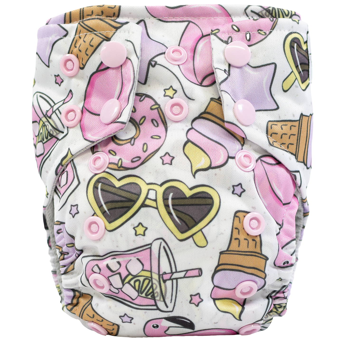 Tiny Tushies Newborn AIO Cloth Diaper with Pocket Opening for Babies 5 to 20 Pounds Texas Tushies