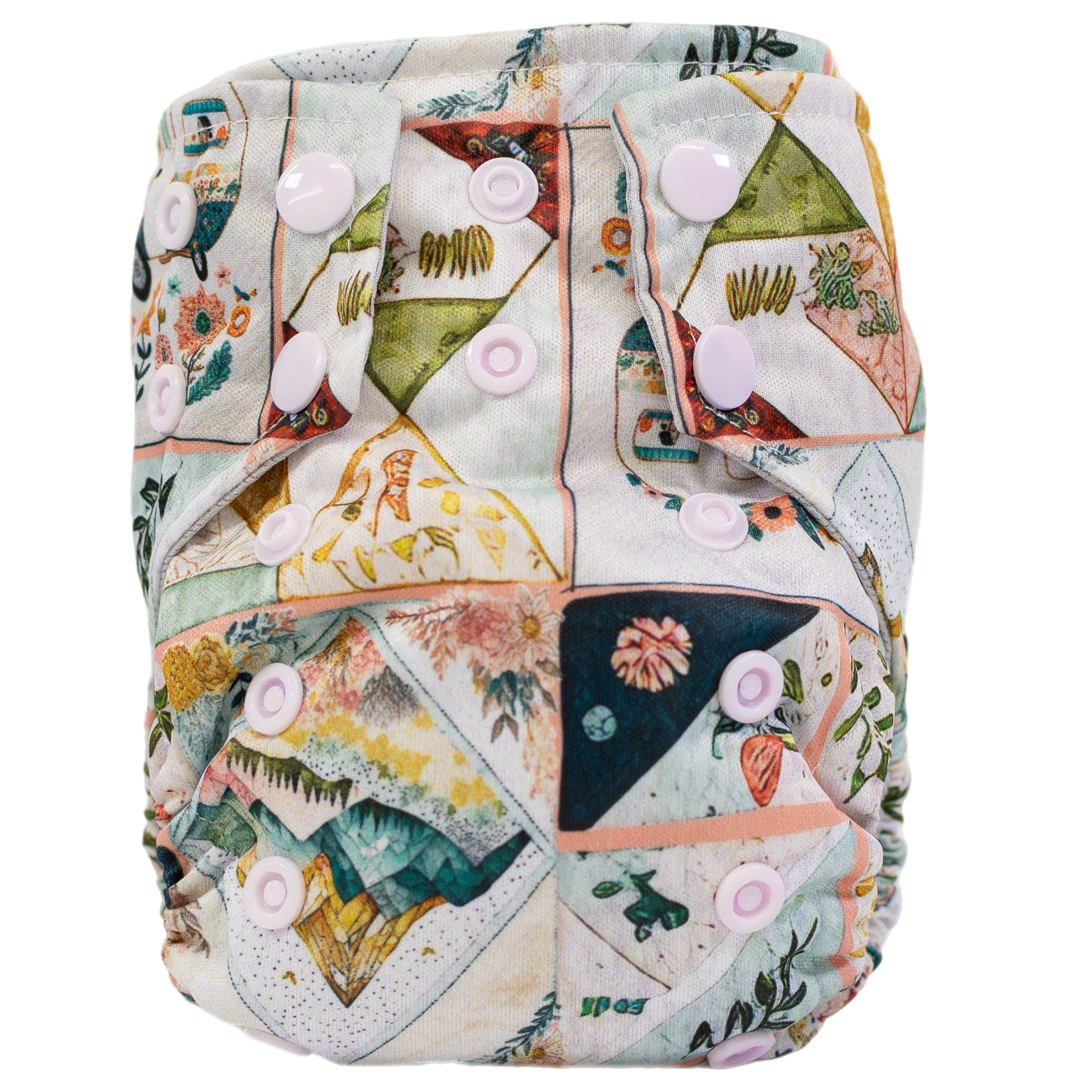 Tiny Tushies Newborn AIO Cloth Diaper with Pocket Opening for Babies 5 to 20 Pounds Texas Tushies