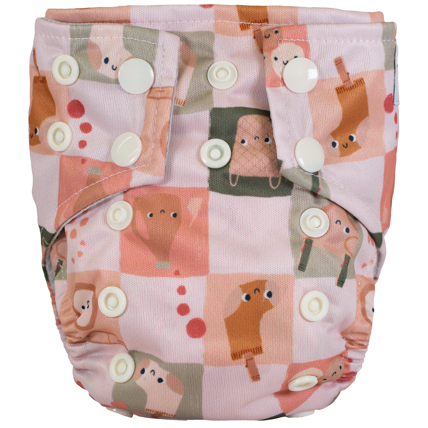 Tiny Tushies Newborn AIO Cloth Diaper with Pocket Opening for Babies 5 to 20 Pounds Texas Tushies