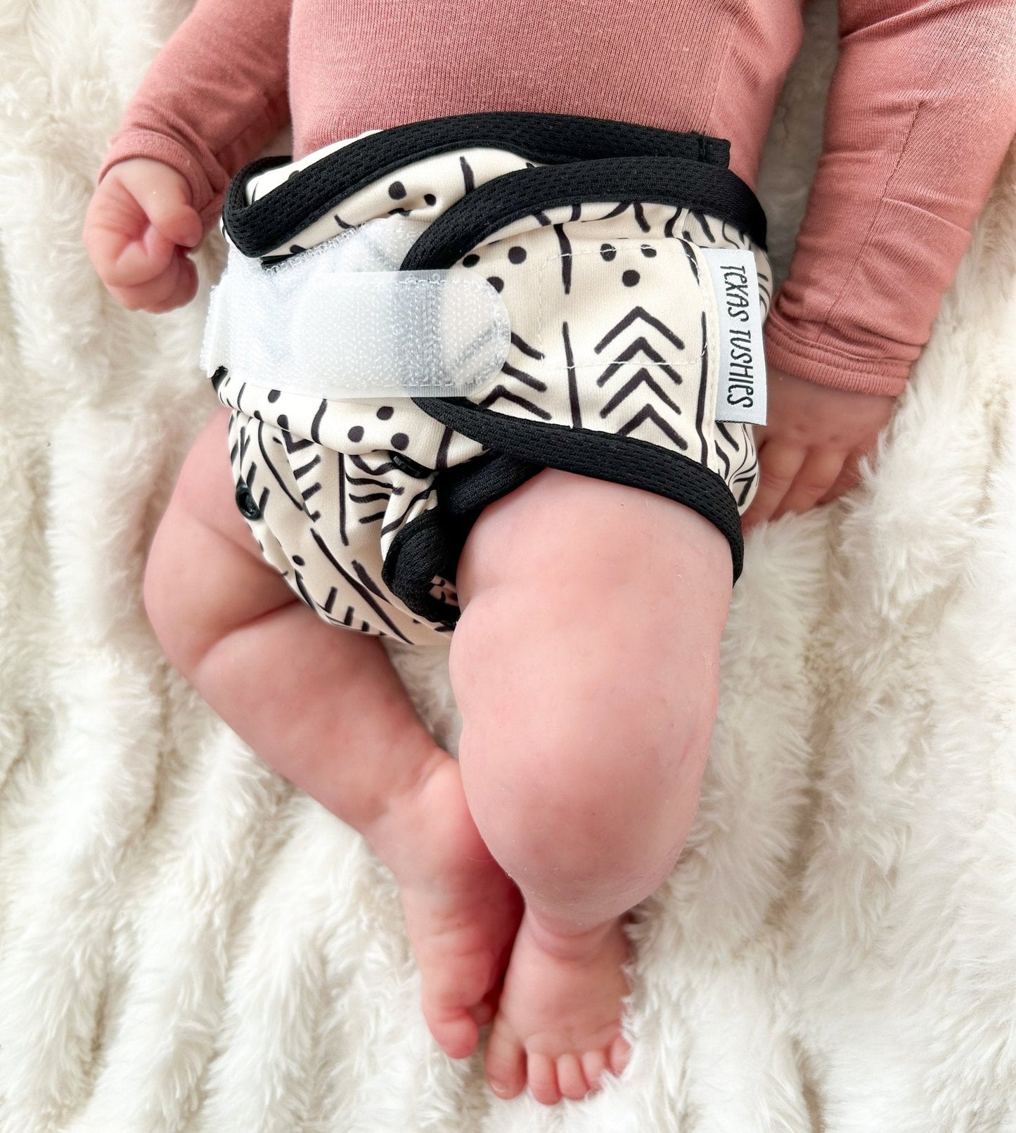 Tiny Tushies Newborn Hook and Loop Diaper Covers for Babies 5 to 20 Pounds Texas Tushies