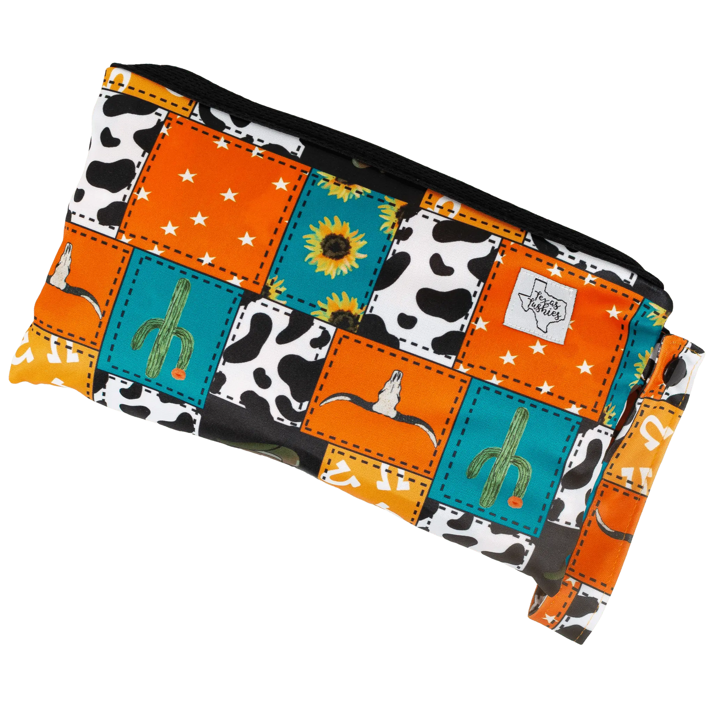 Travel Changing Pad with Soft Bamboo Velour and Compact Fold Up Design Texas Tushies