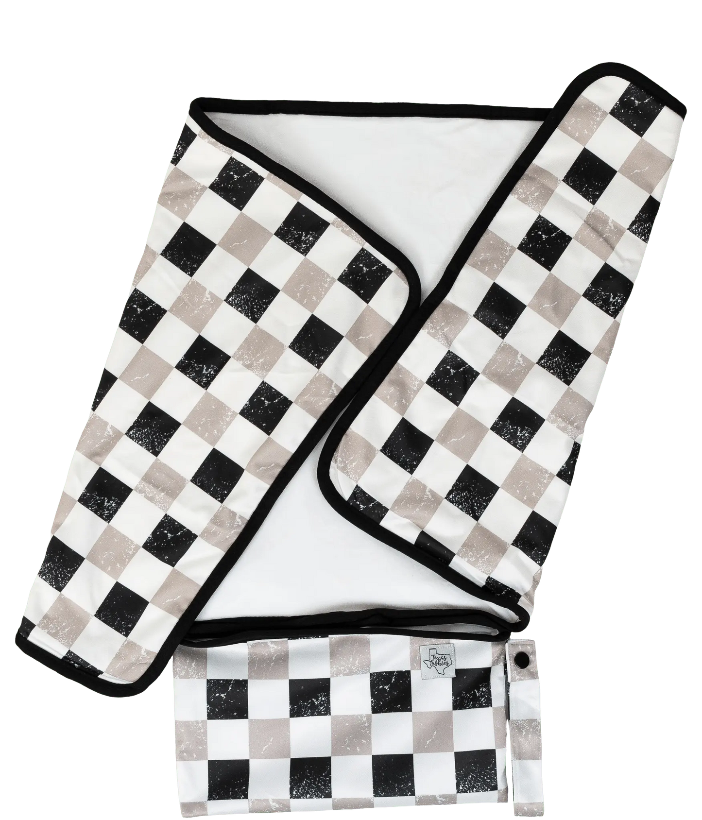 Travel Changing Pad with Soft Bamboo Velour and Compact Fold Up Design Texas Tushies