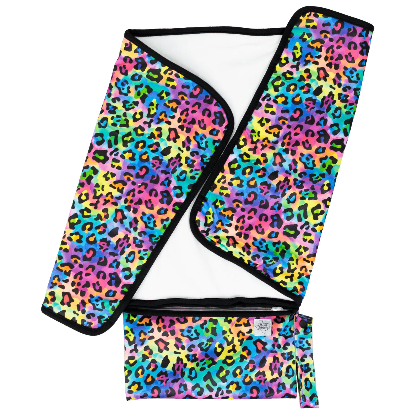 Travel Changing Pad with Soft Bamboo Velour and Compact Fold Up Design Texas Tushies