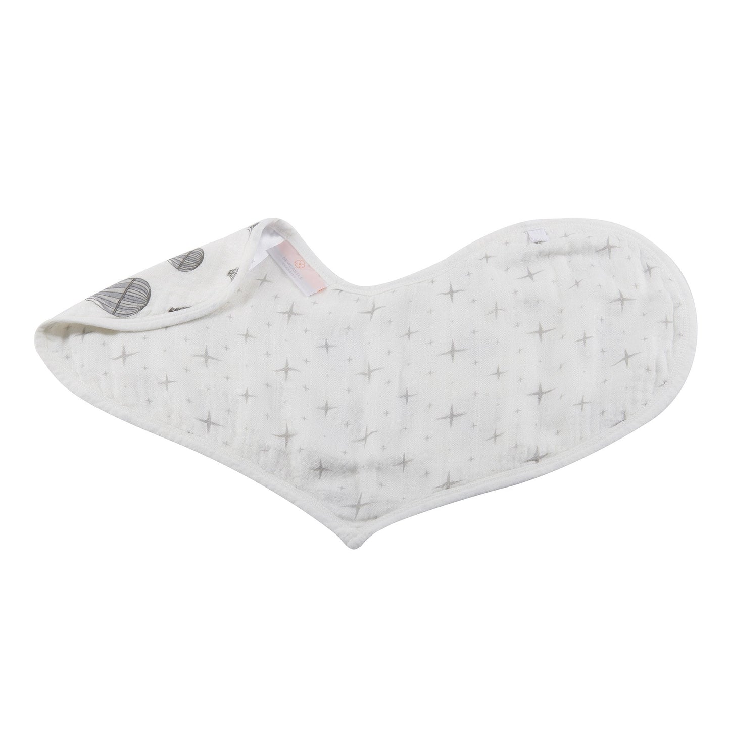 Traveler Bamboo Heart Bibs 2 Pack Soft Absorbent Natural Muslin Teething Feeding Essential Newcastle Classics