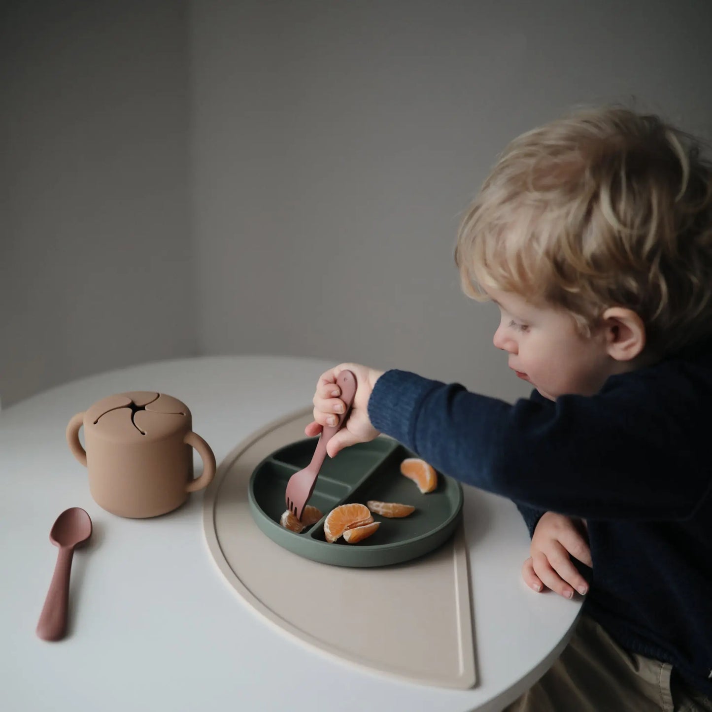 Silicone Placemat for Kids Durable and Easy to Clean Food Grade Silicone Stylish Design Mushie