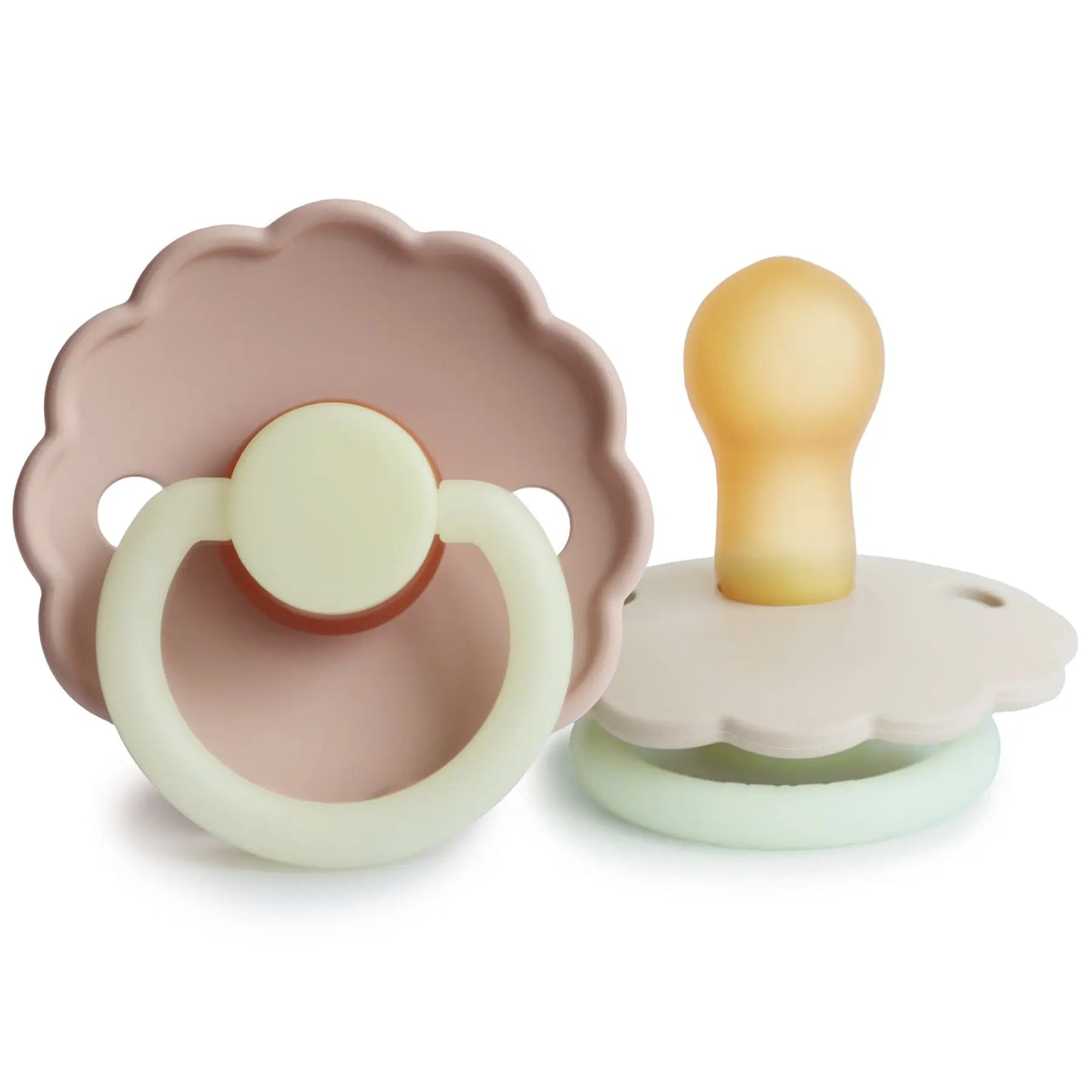 Frigg Daisy Night Natural Rubber Pacifier 2 Pack Mushie