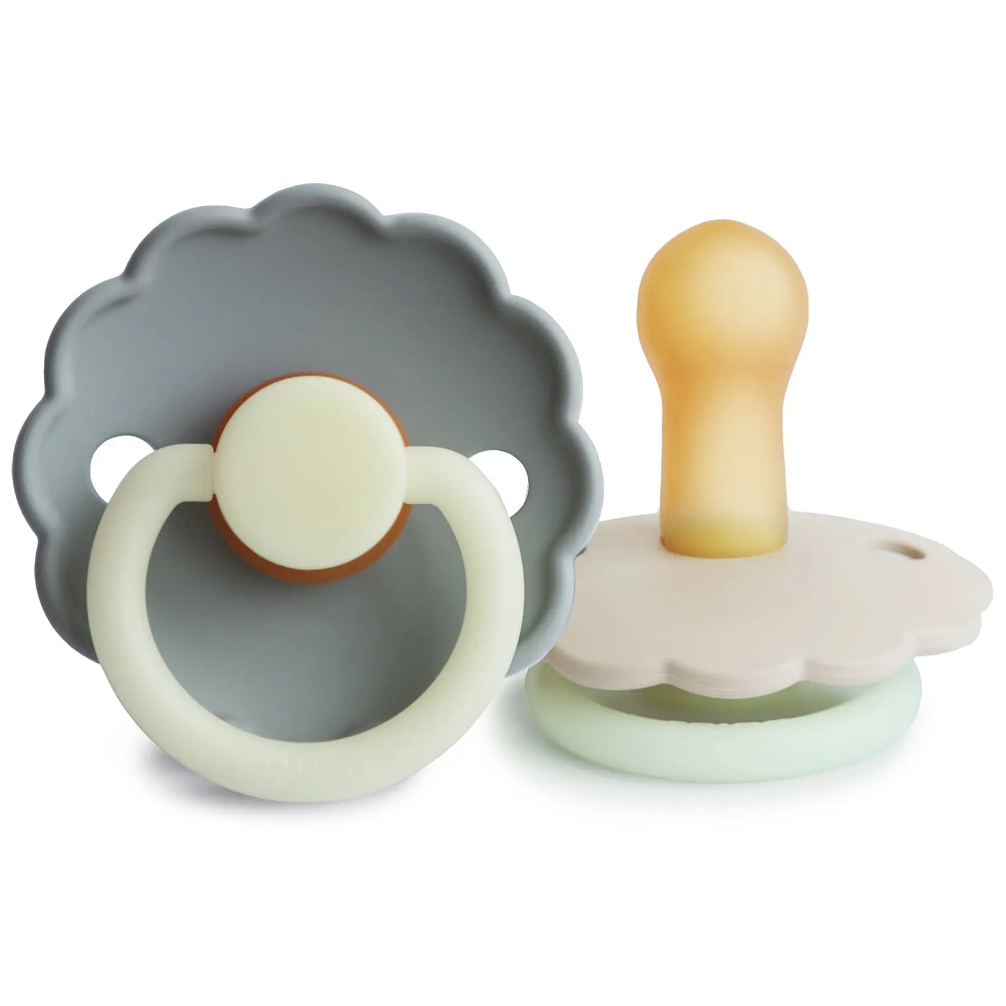 Frigg Daisy Night Natural Rubber Pacifier 2 Pack Mushie
