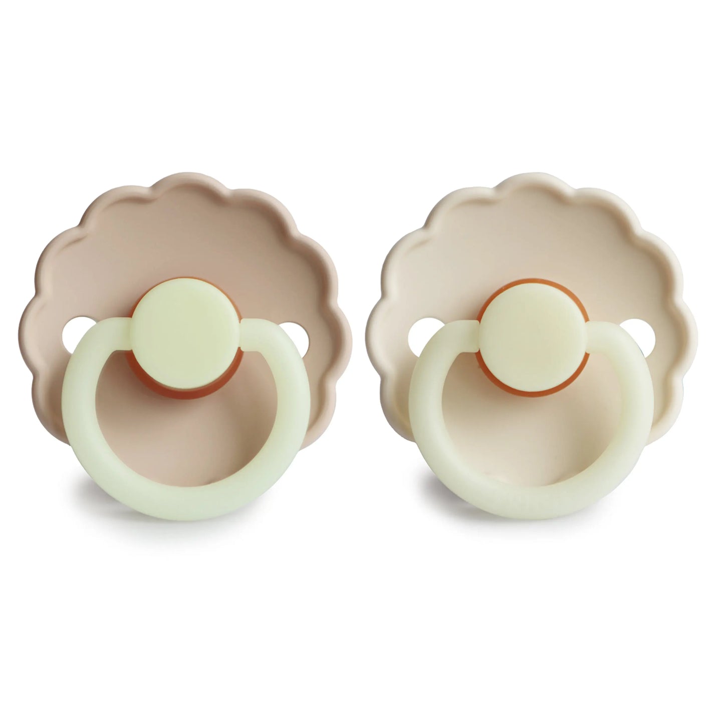 Frigg Daisy Night Natural Rubber Pacifier 2 Pack Mushie