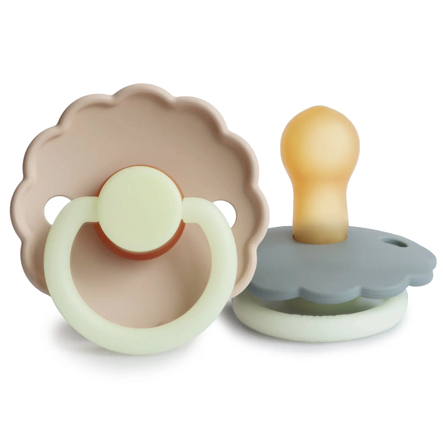Frigg Daisy Night Natural Rubber Pacifier 2 Pack Mushie