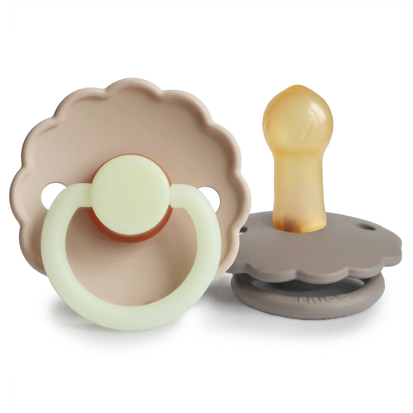 Frigg Daisy Night Natural Rubber Pacifier 2 Pack Mushie