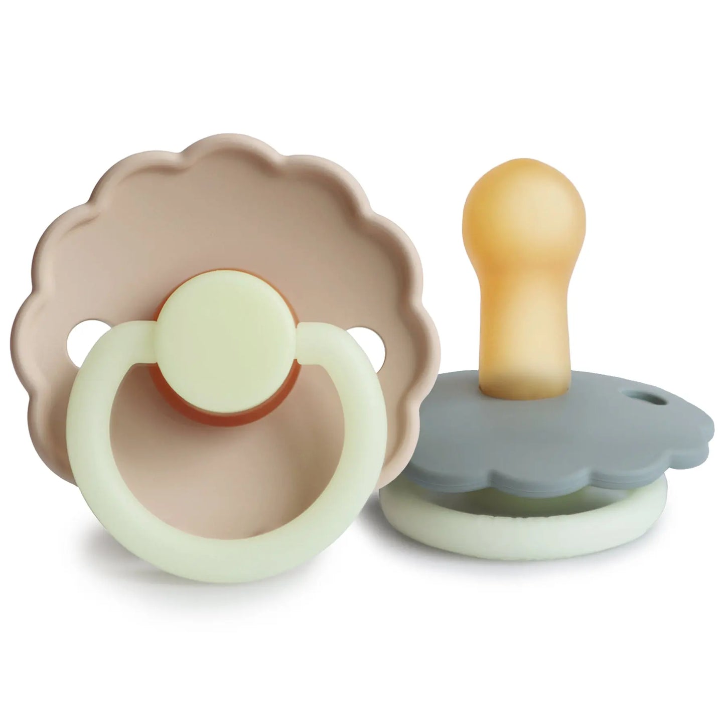Frigg Daisy Night Natural Rubber Pacifier 2 Pack Mushie