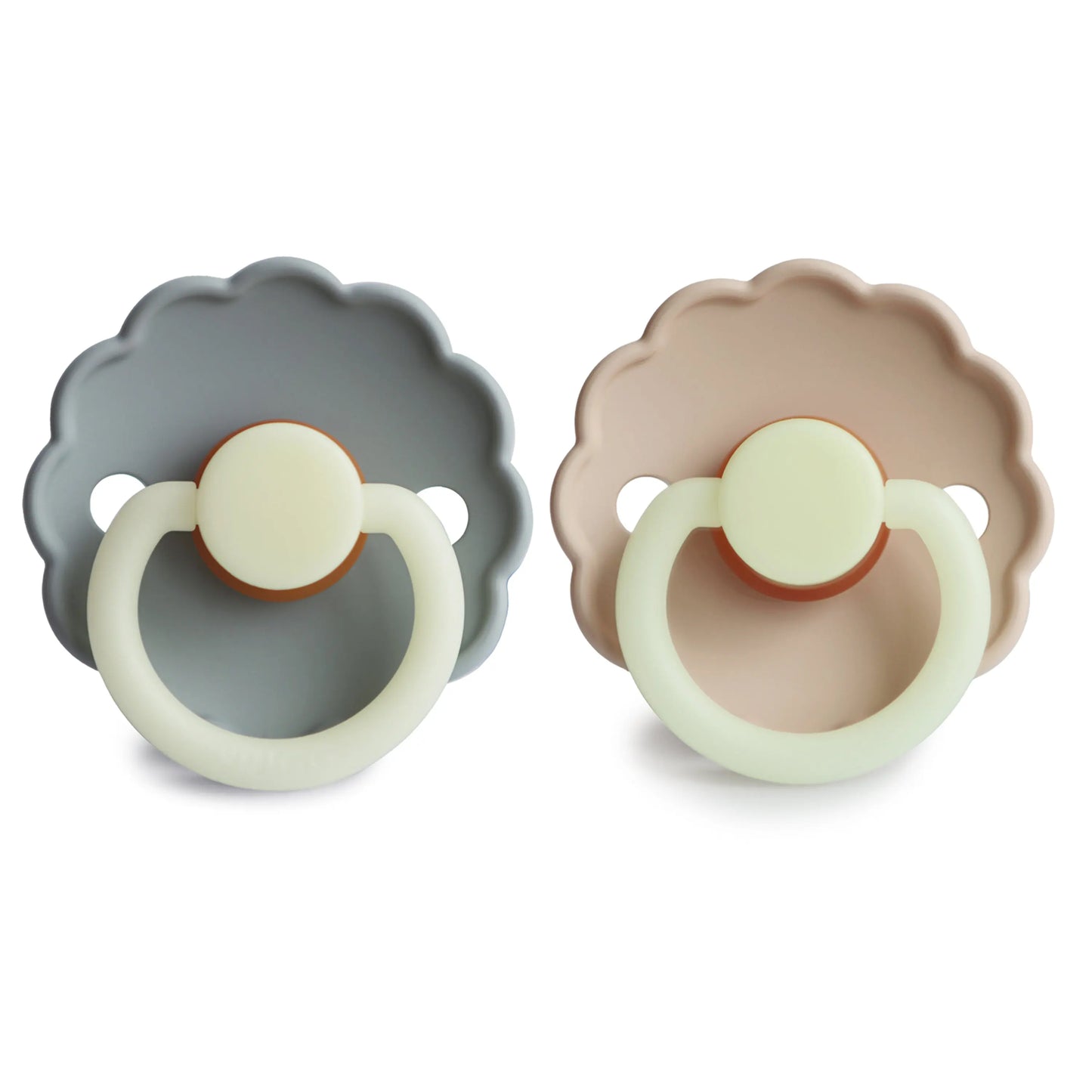 Frigg Daisy Night Natural Rubber Pacifier 2 Pack Mushie