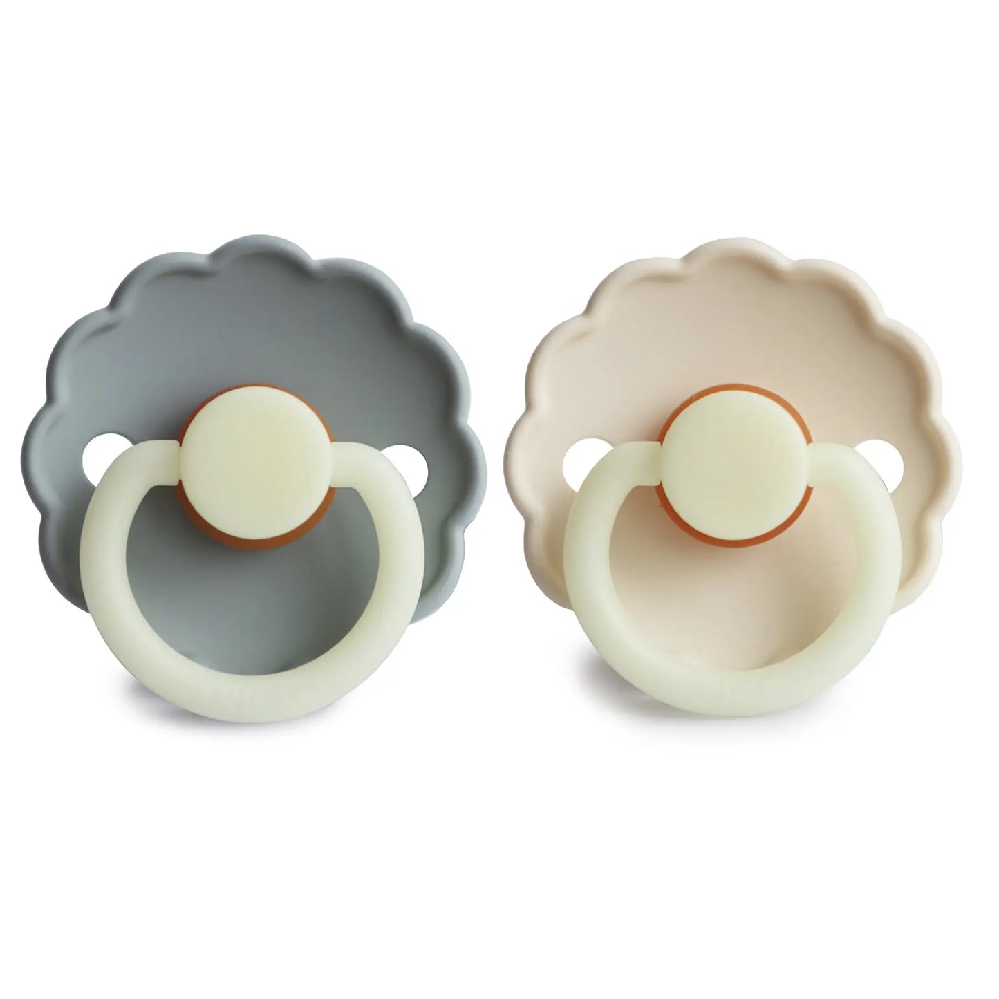 Frigg Daisy Night Natural Rubber Pacifier 2 Pack Mushie