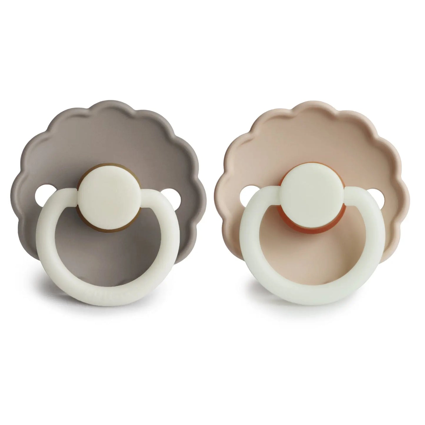 Frigg Daisy Night Natural Rubber Pacifier 2 Pack Mushie