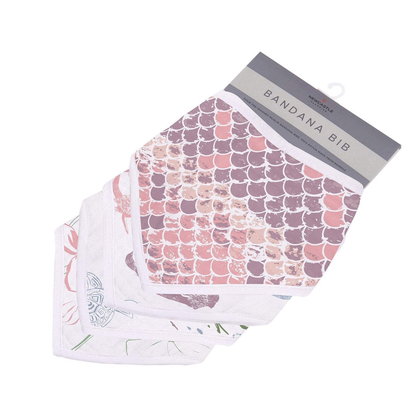 Under The Sea Bamboo Bandana Bib Set 4 Pack Newcastle Classics
