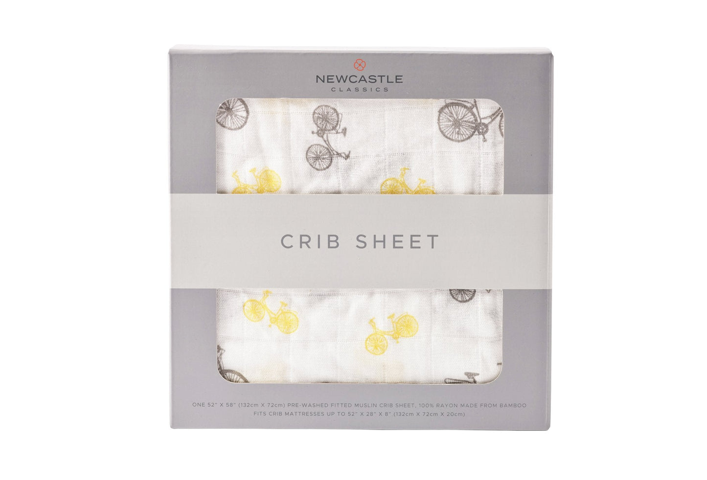 Vintage Bamboo Muslin Crib Sheet Soft Breathable Comfy Crib Bedding 28x52 Inches Newcastle Classics