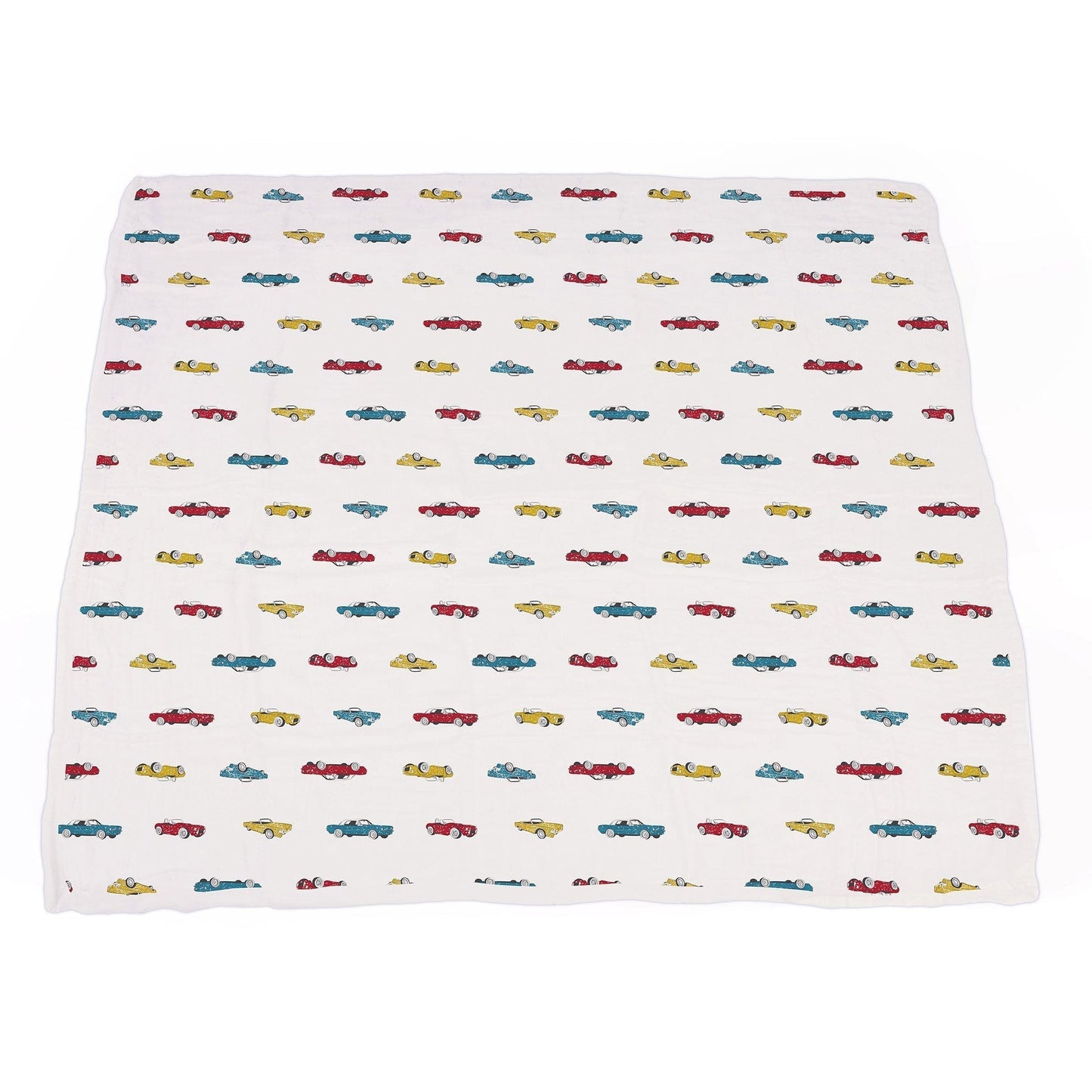 Vintage Muscle Cars And Motorcycles Bamboo Muslin Blanket 47x47 Inches Newcastle Classics